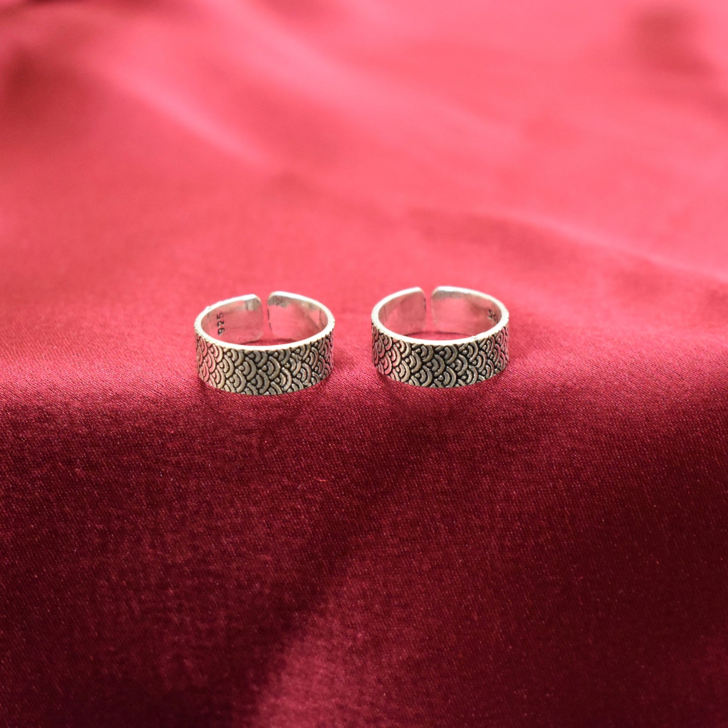 925 Silver Band Toe Ring (Thick)