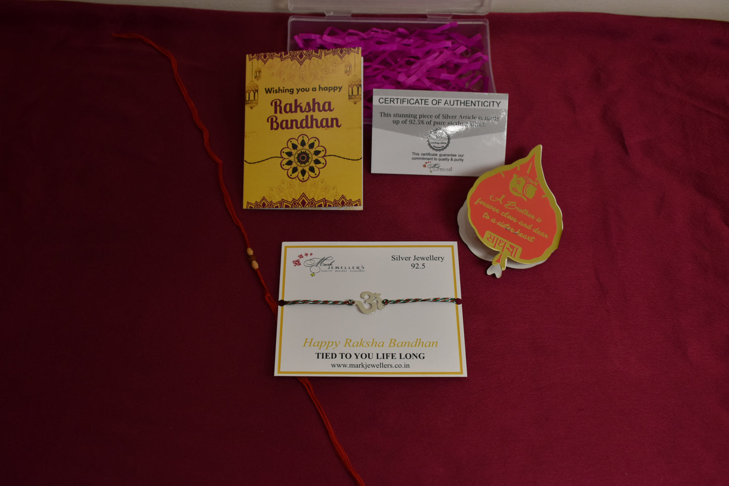 925 Silver OM Rakhi