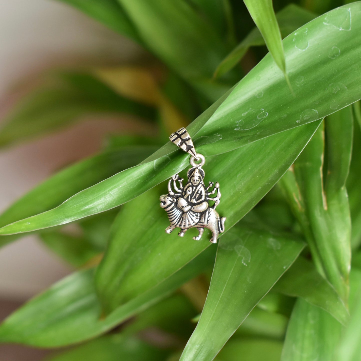 925 Silver Ma Durga Pendant