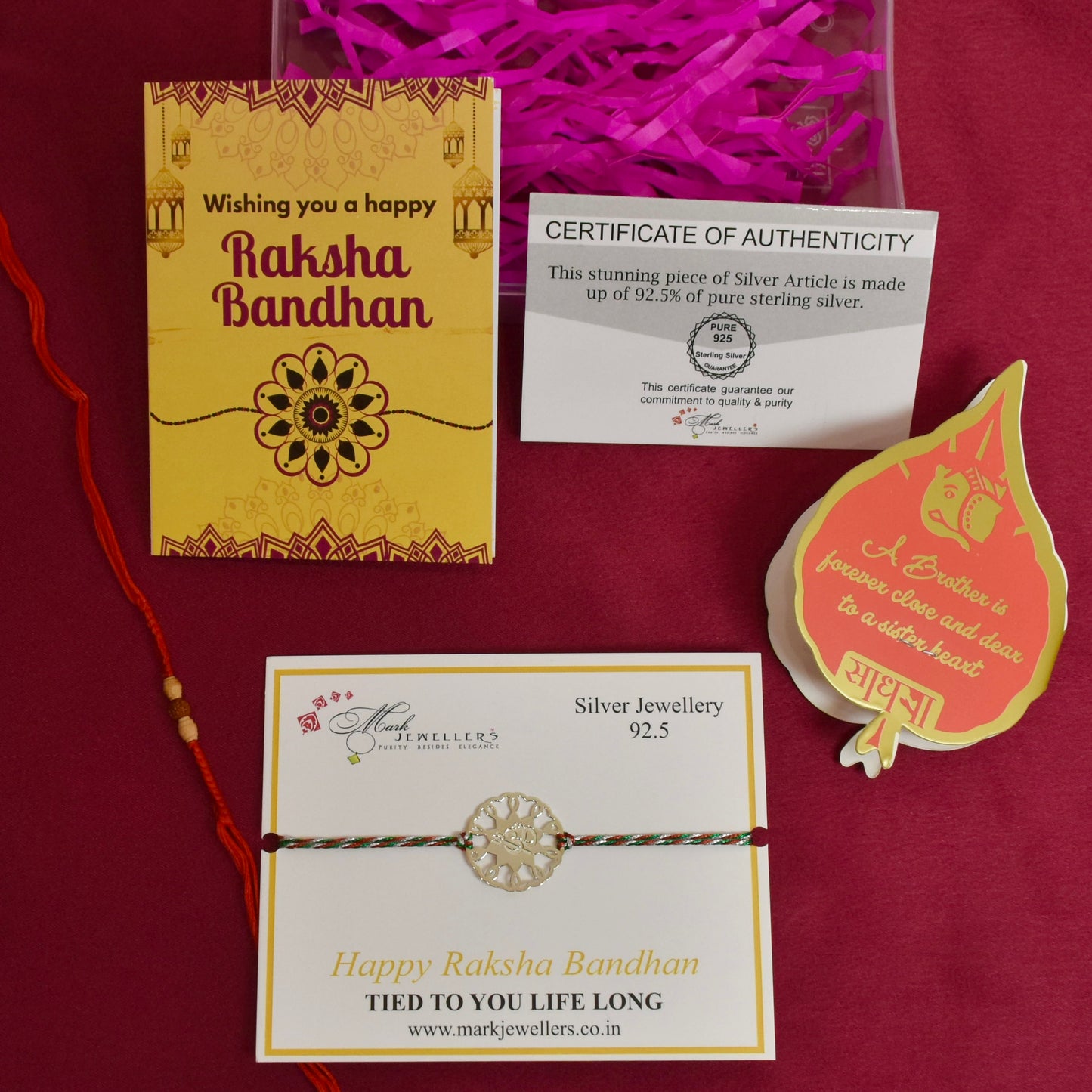 925 Silver OM Rakhi
