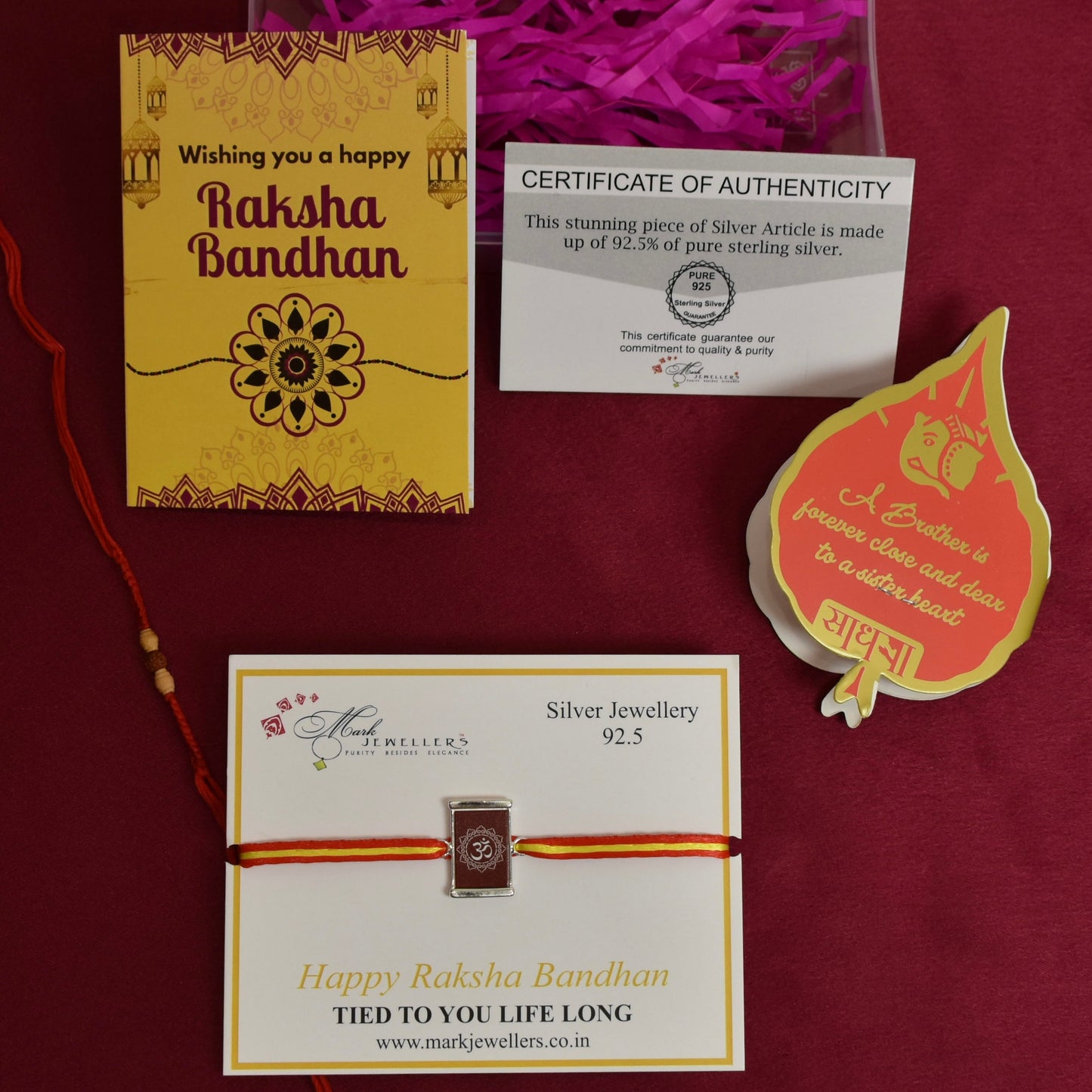 925 Silver OM Rakhi