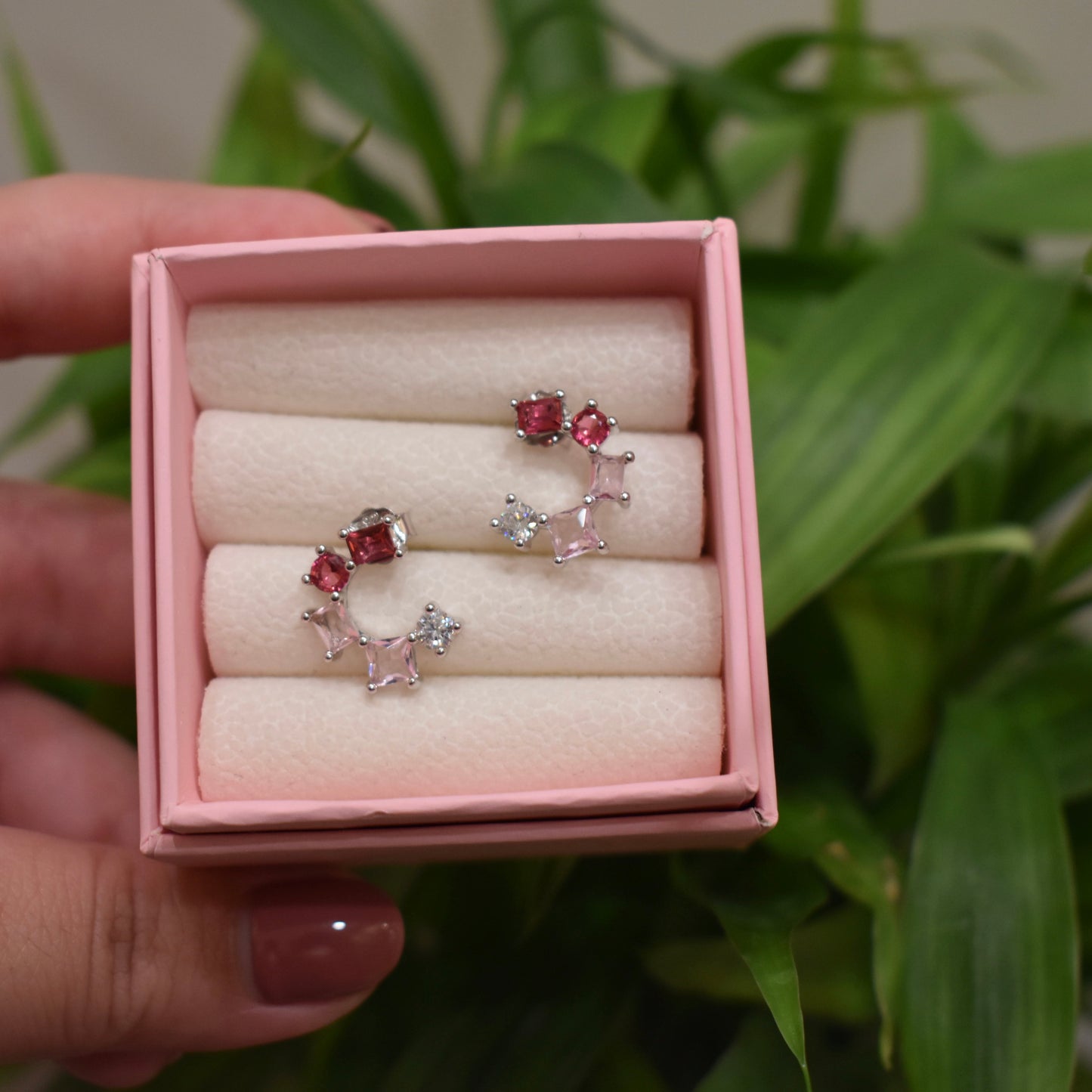 925 Silver Minimal Gradient Earrings