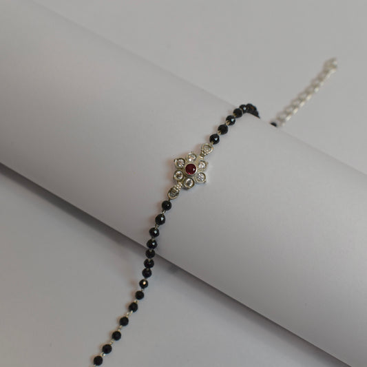 Black Bead Bracelet