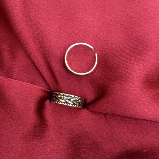 925 Silver Band Toe Ring