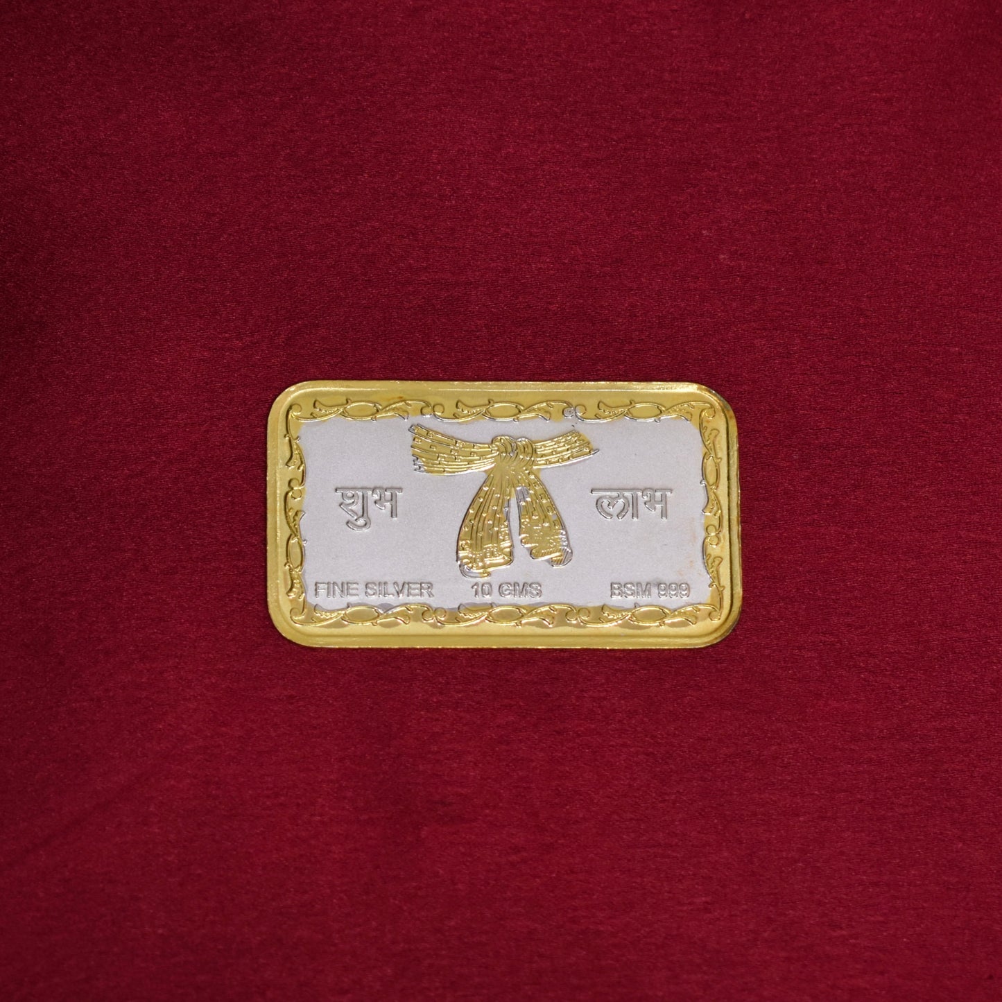999 Silver Hallmarked Shubh-Labh Coin - 10gms