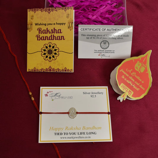 925 Silver Ganesha Rakhi