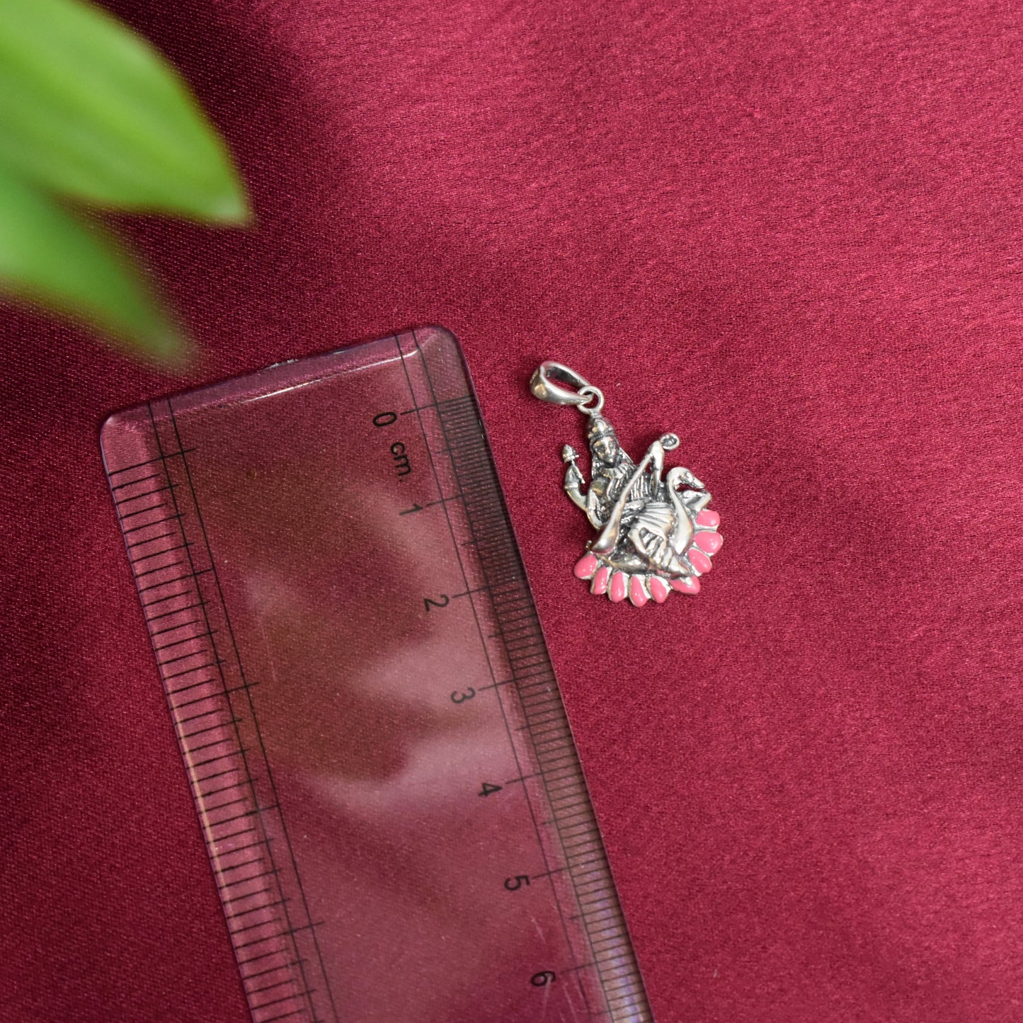 925 Silver Saraswati Ji Pendant