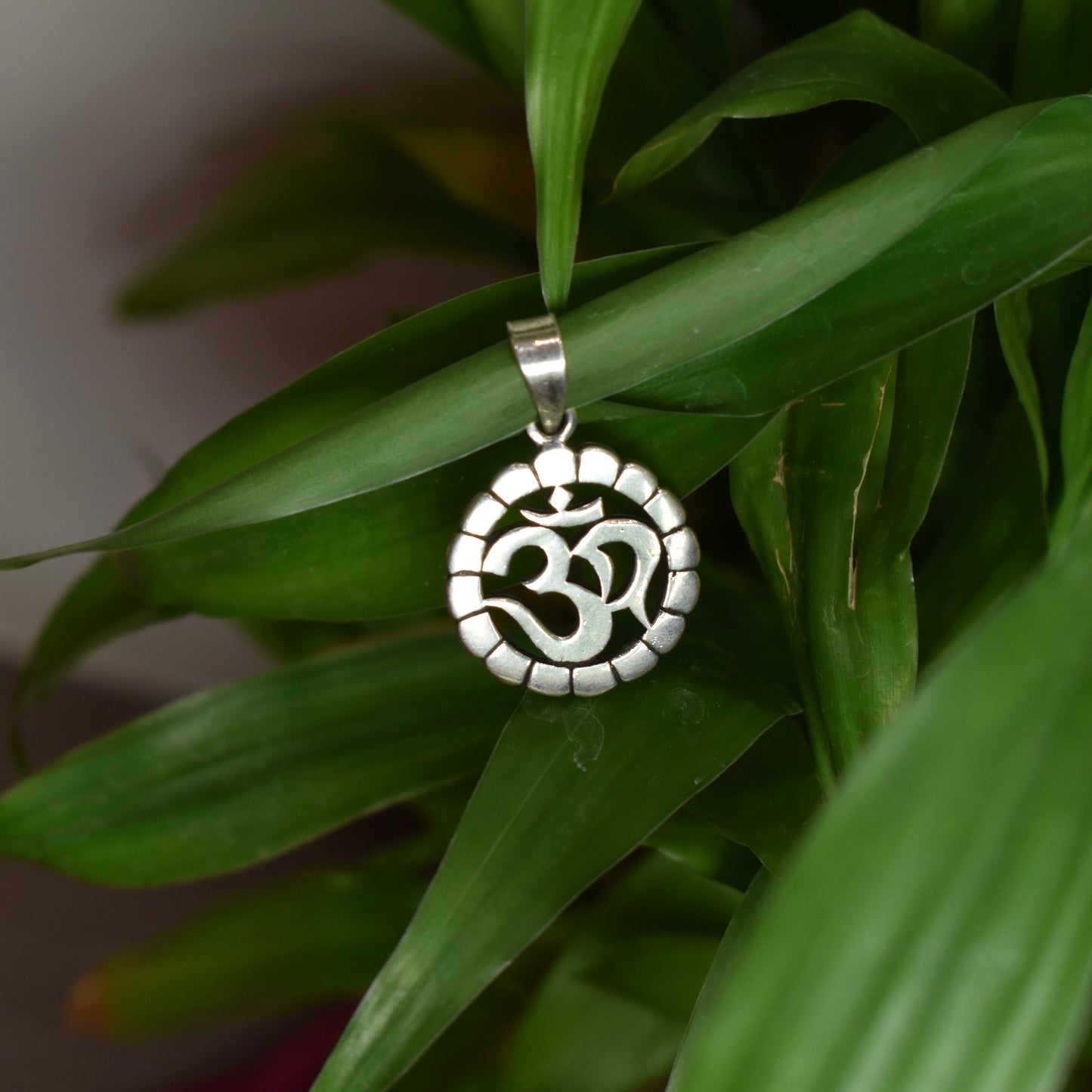 925 Silver OM Pendant