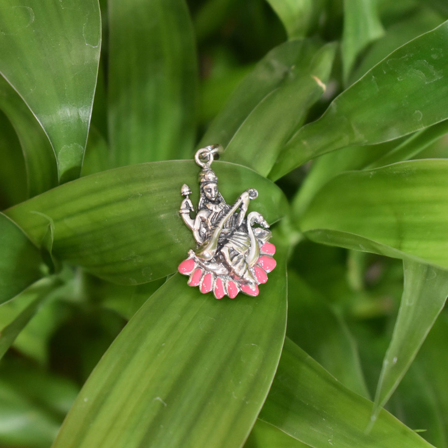 925 Silver Saraswati Ji Pendant