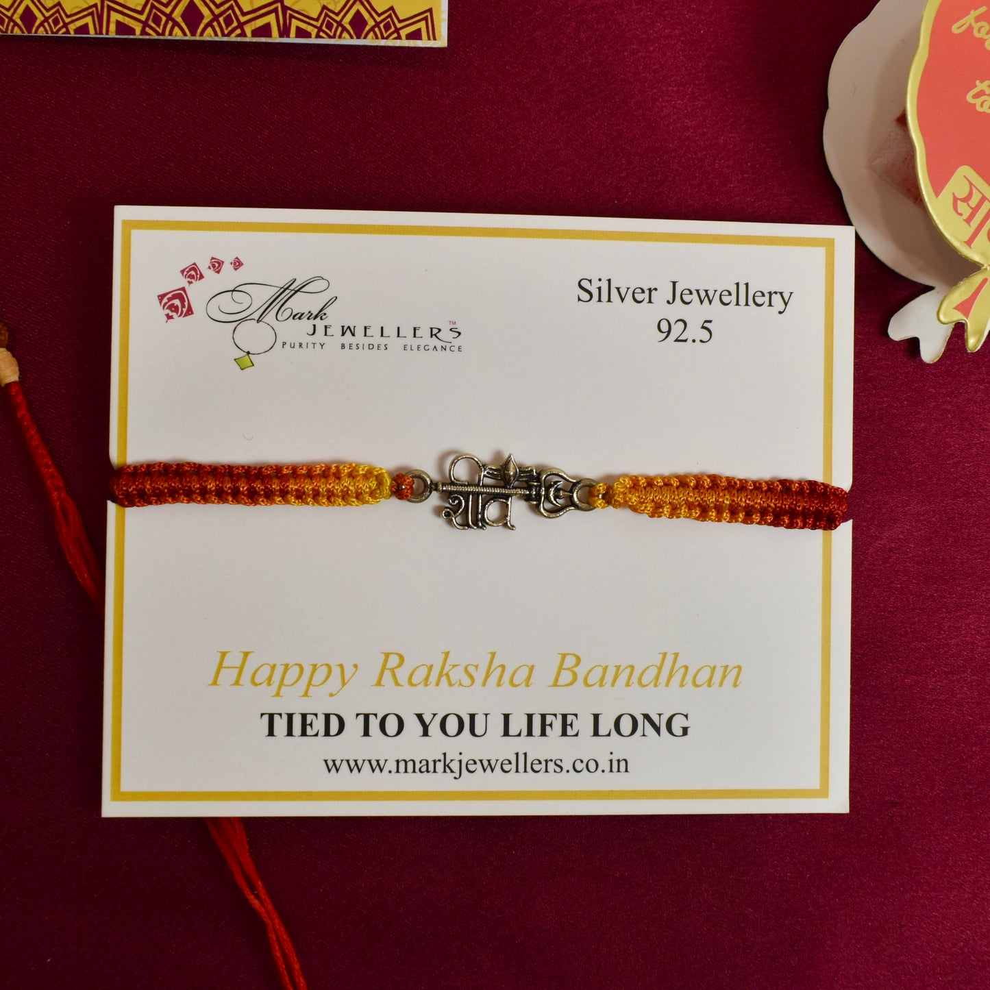 925 Silver Shiv Rakhi