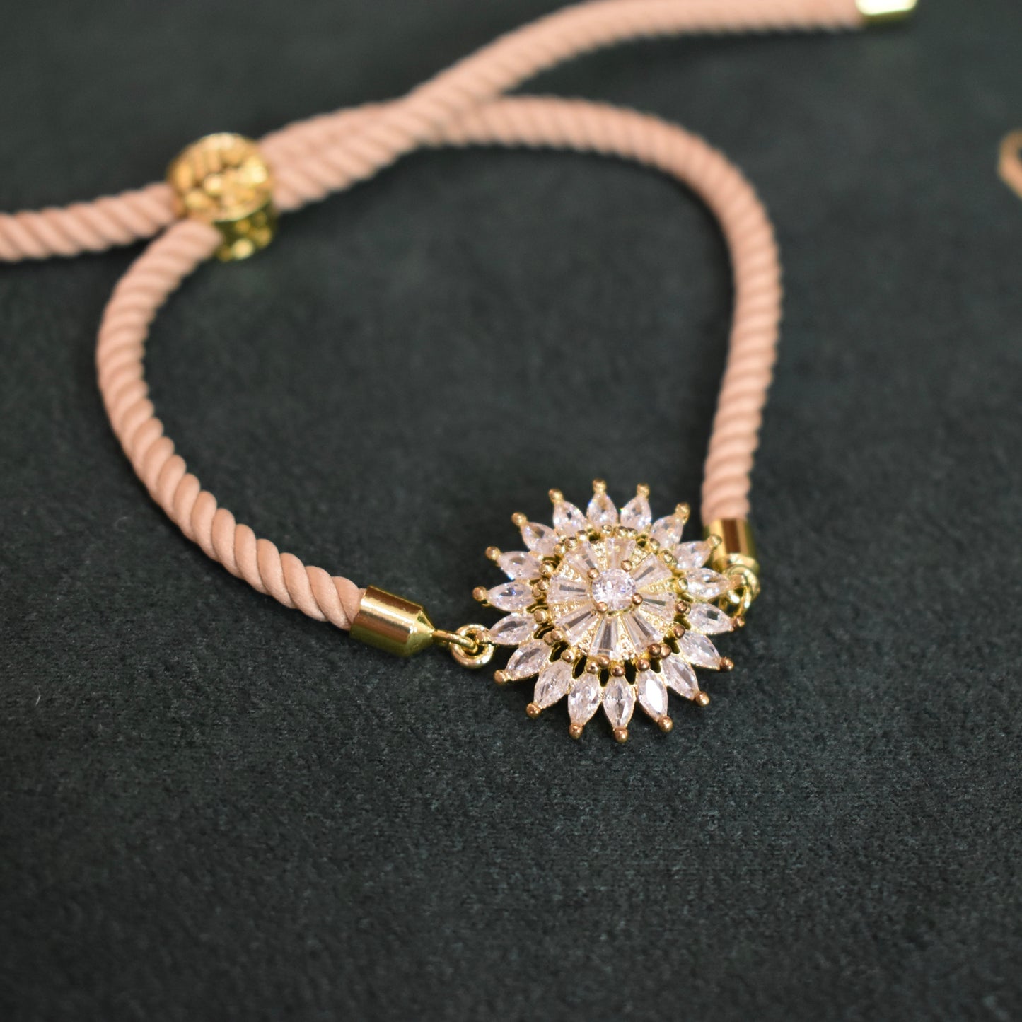 Stylish Zercon Rakhi Bracelet (Design 2)