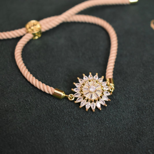 Stylish Zercon Rakhi Bracelet (Design 2)