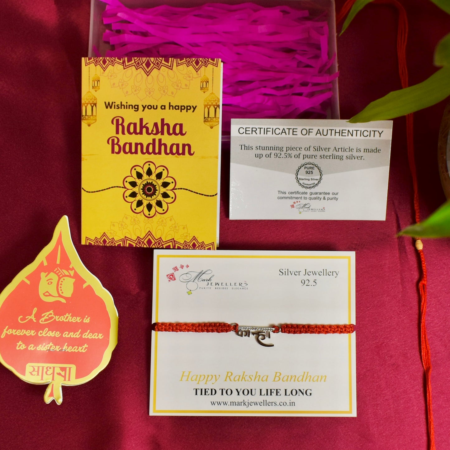 925 Silver Kahana Rakhi
