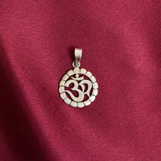 925 Silver OM Pendant