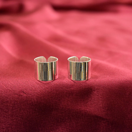 925 Silver Plain Band Toe Ring