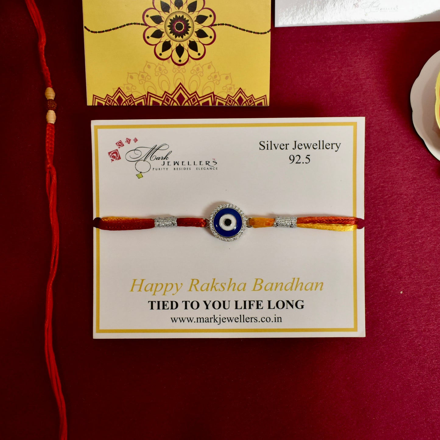 925 Silver Evil Eye Rakhi