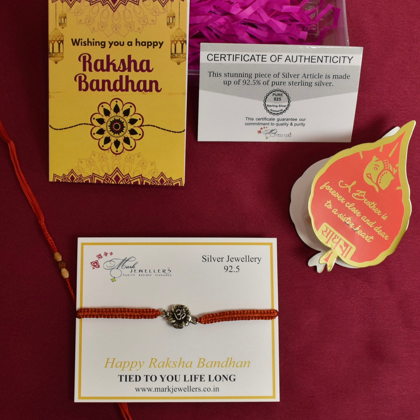 925 Silver OM Rakhi