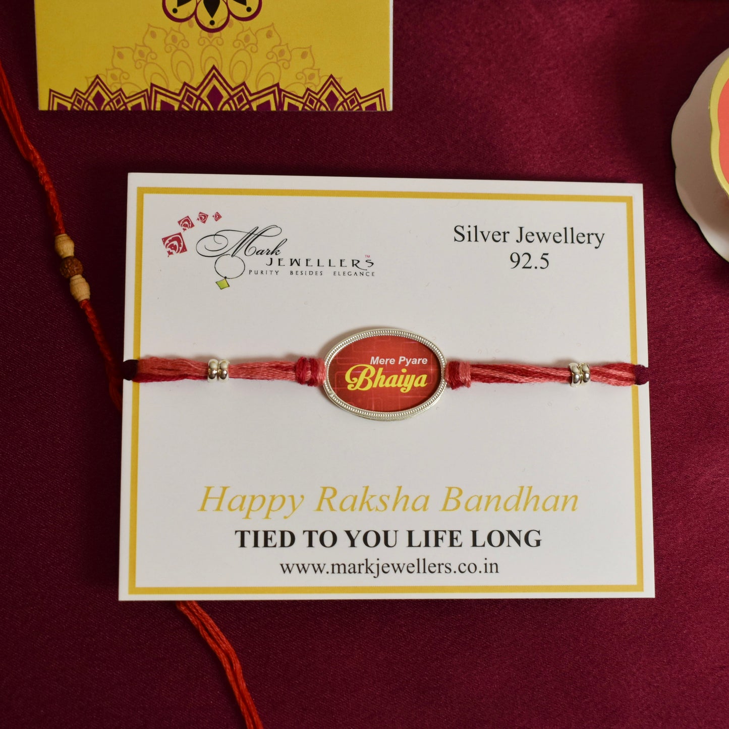 925 SilverMere Pyare Bhaiya  Rakhi