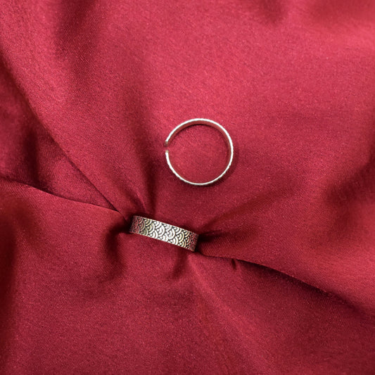 925 Silver Band Toe Ring (Thin)