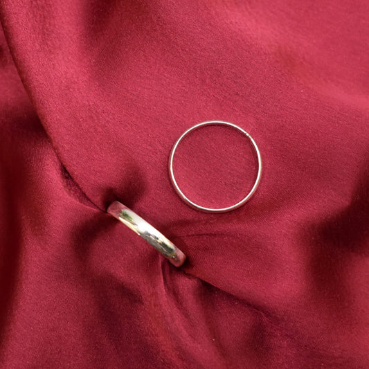 925 Silver Plain Thumb Toe Ring