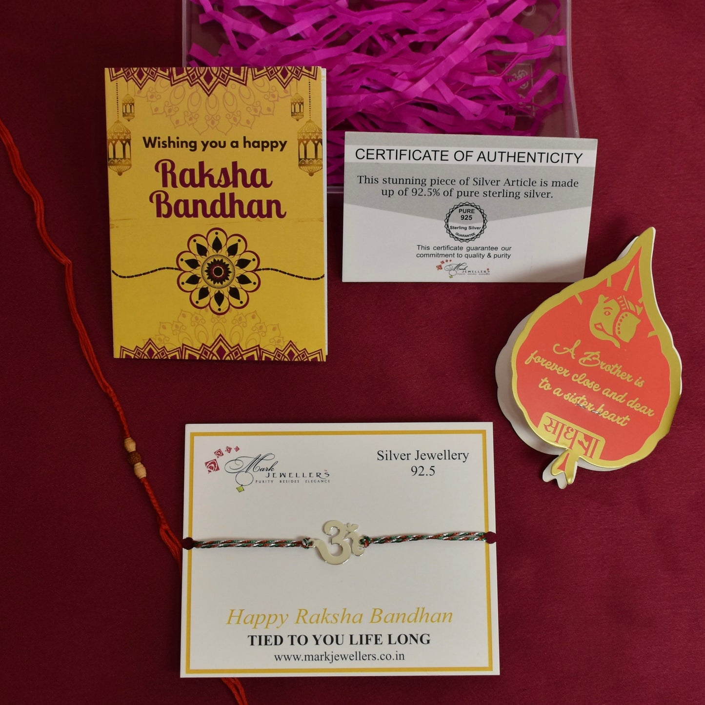925 Silver OM Rakhi