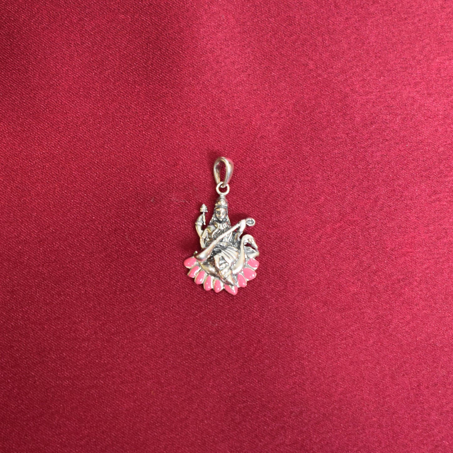 925 Silver Saraswati Ji Pendant