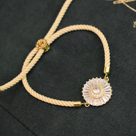 Stylish Zercon Rakhi Bracelet (Design 1)