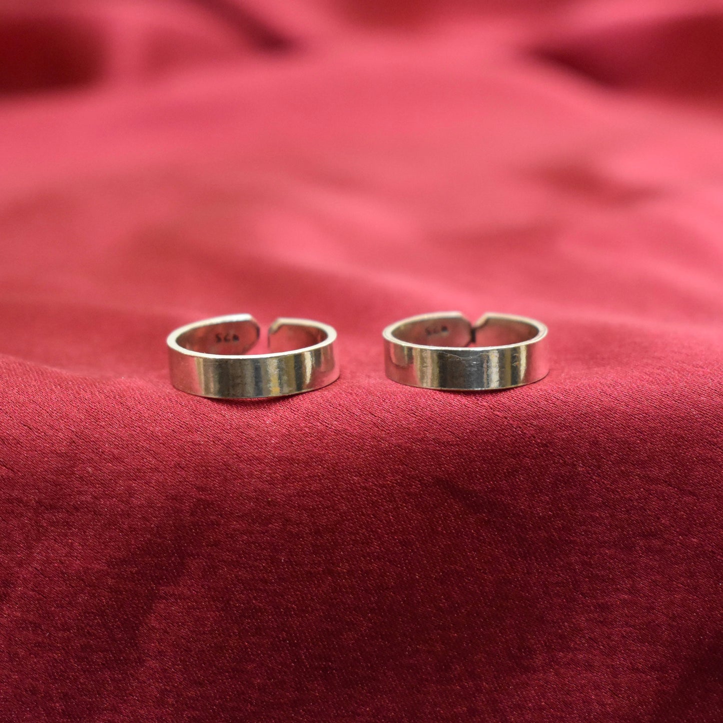 925 Silver Plain Band Toe Ring