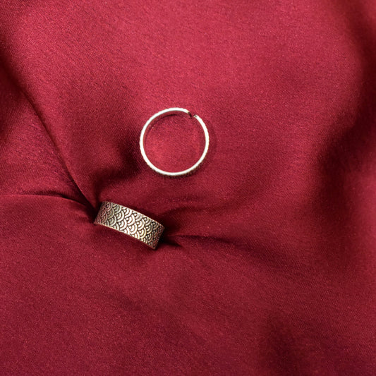 925 Silver Band Toe Ring (Thick)