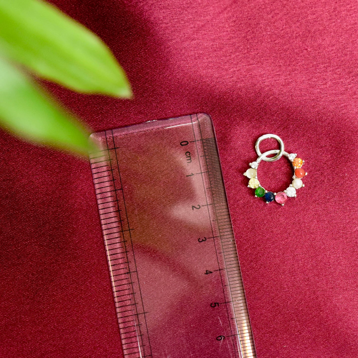 925 Silver Multi Stone Pendant