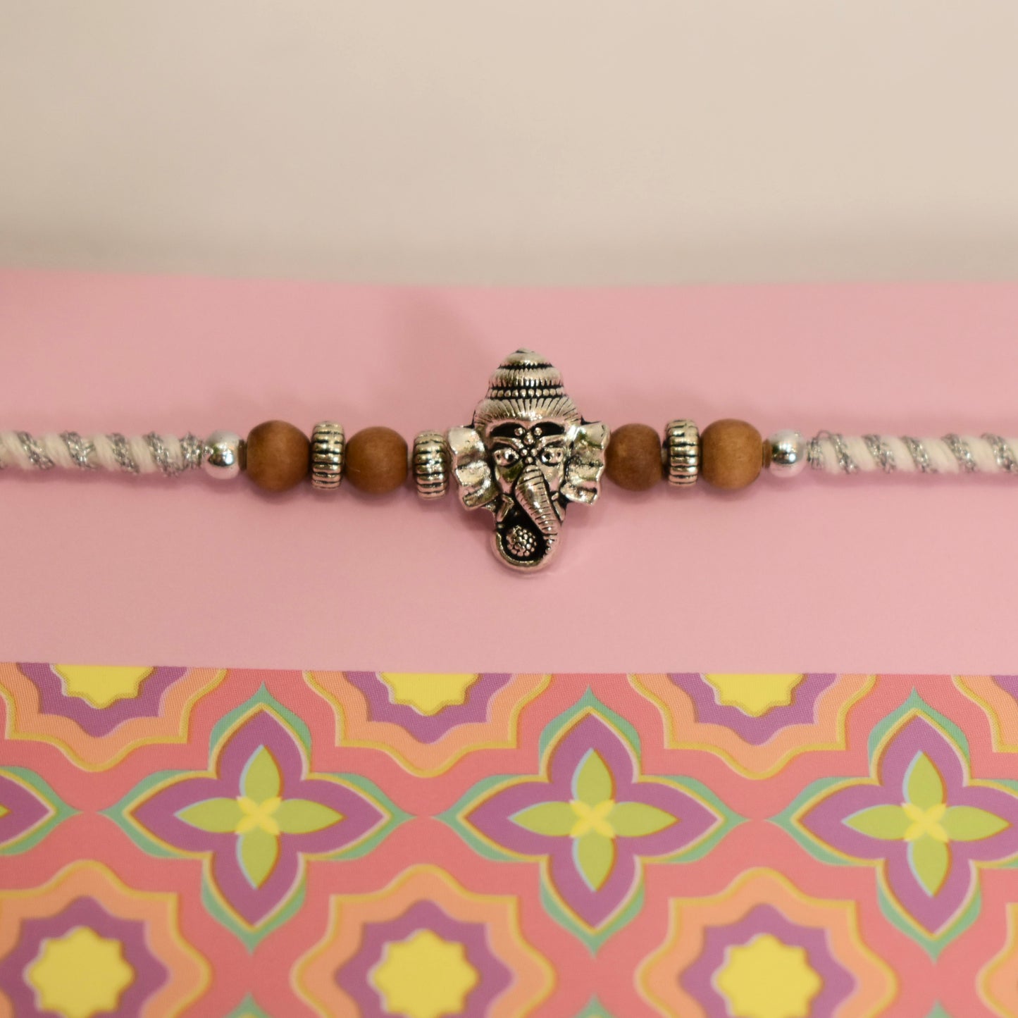 Elegant Ganesha and Chandan Rakhi
