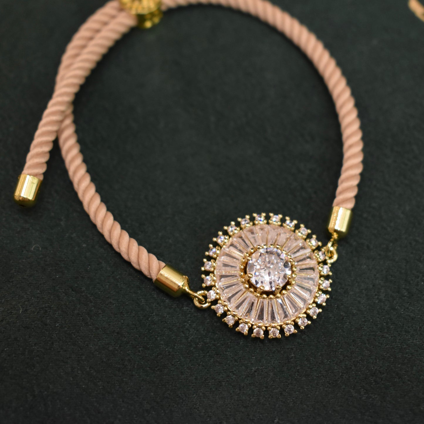 Stylish Zercon Rakhi Bracelet (Design 5)