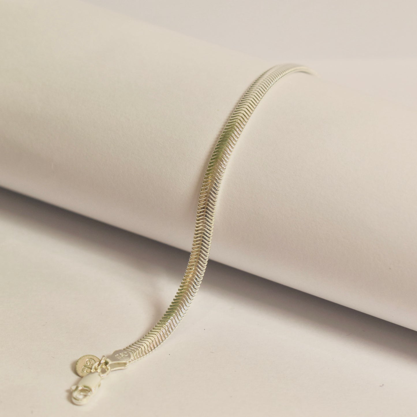 Classic Flat Snake Chain Bracelet