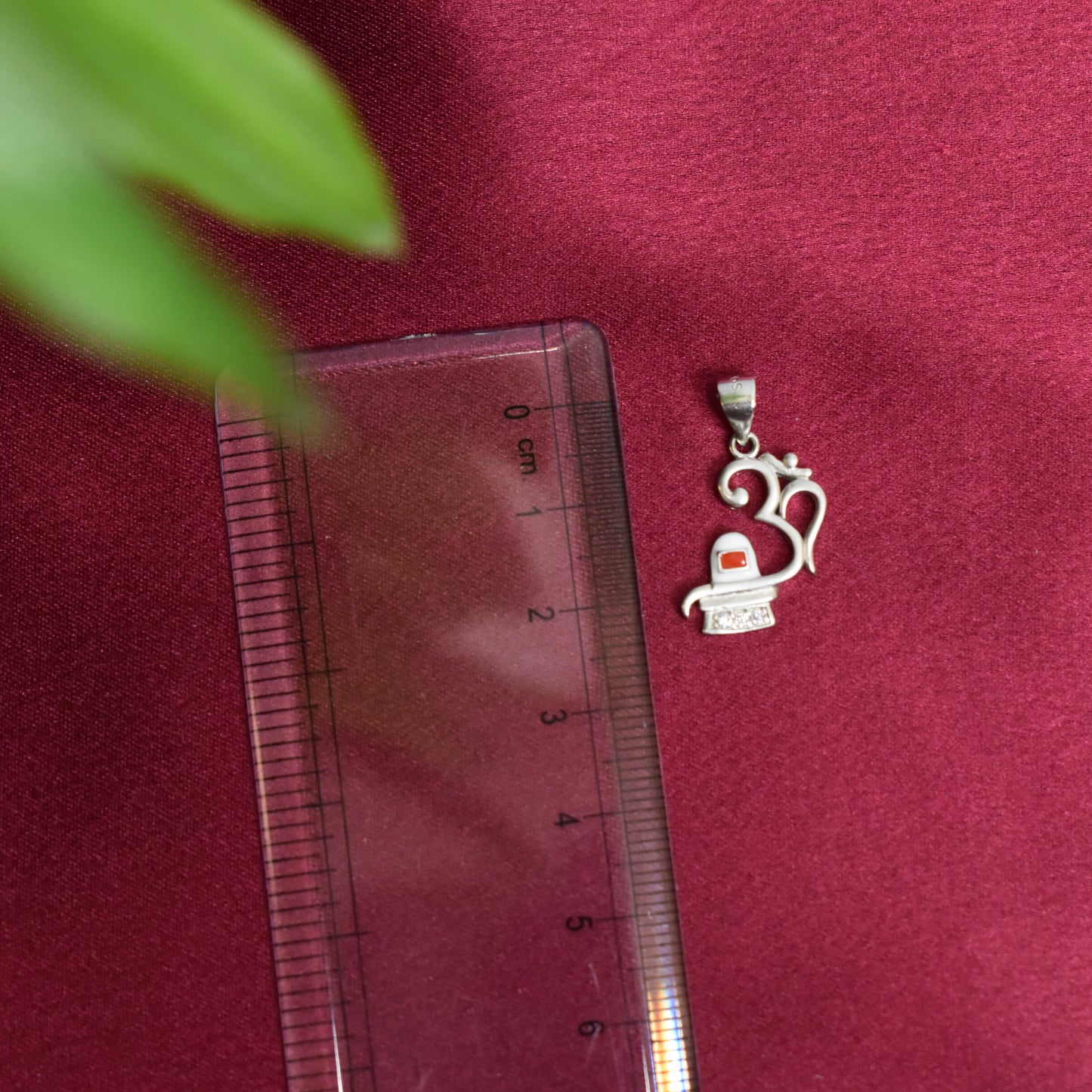 925 Silver Om Shivling Pendant