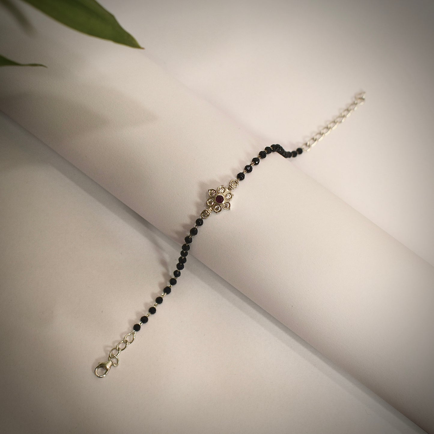 Black Bead Bracelet