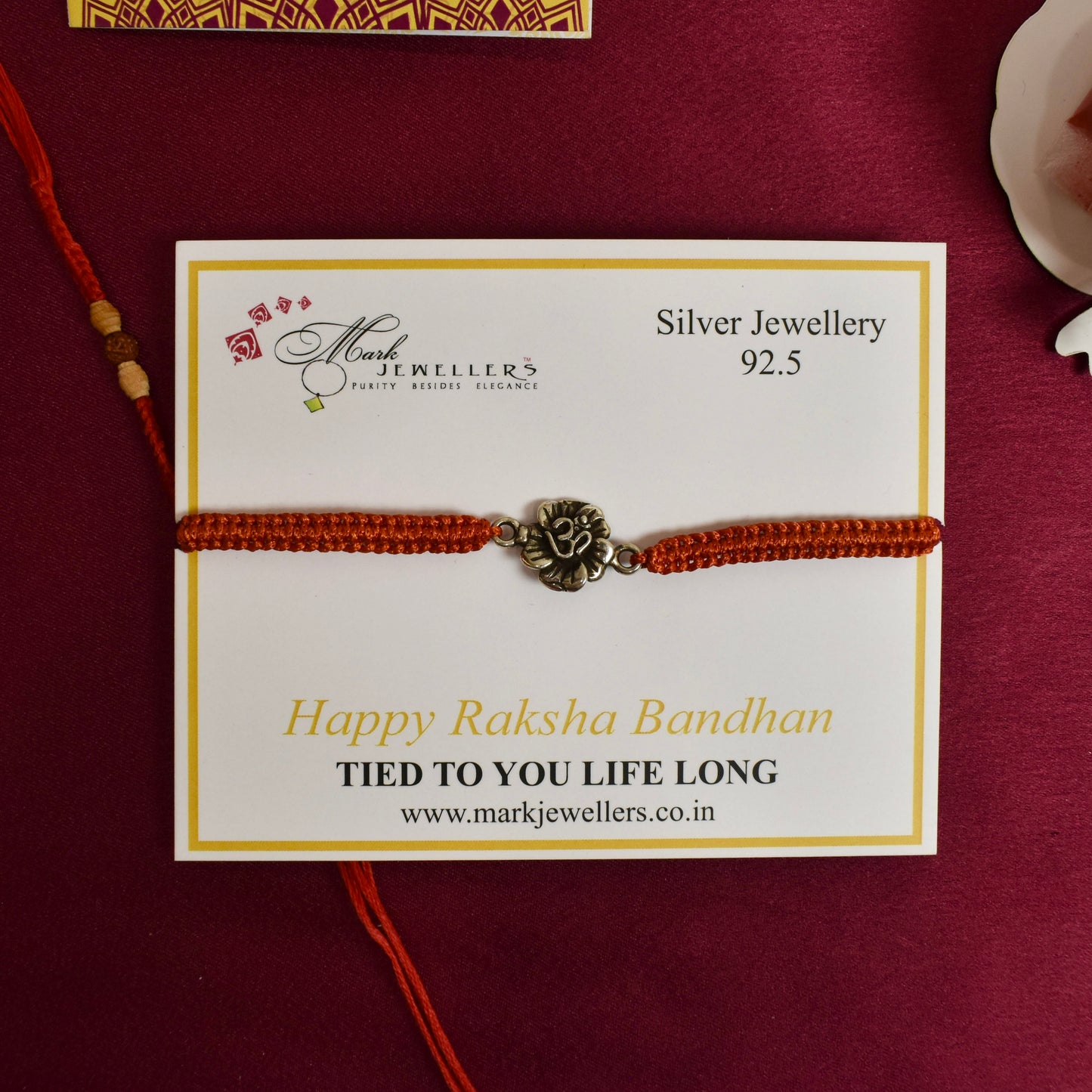 925 Silver OM Rakhi