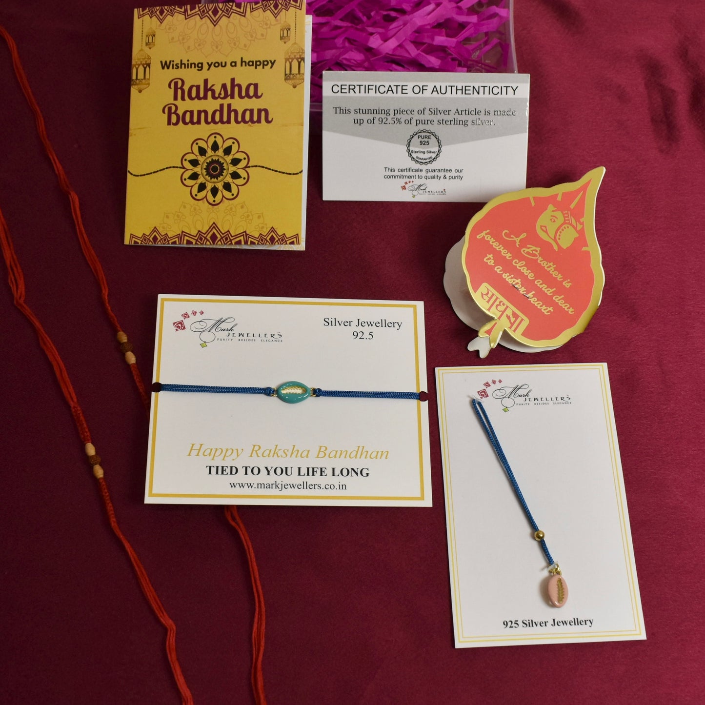 925 Silver Lumba and Rakhi Combo