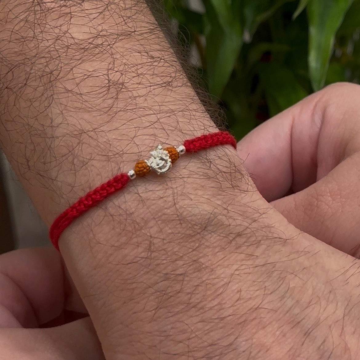 Ganesha Rakhi with Rudraksha