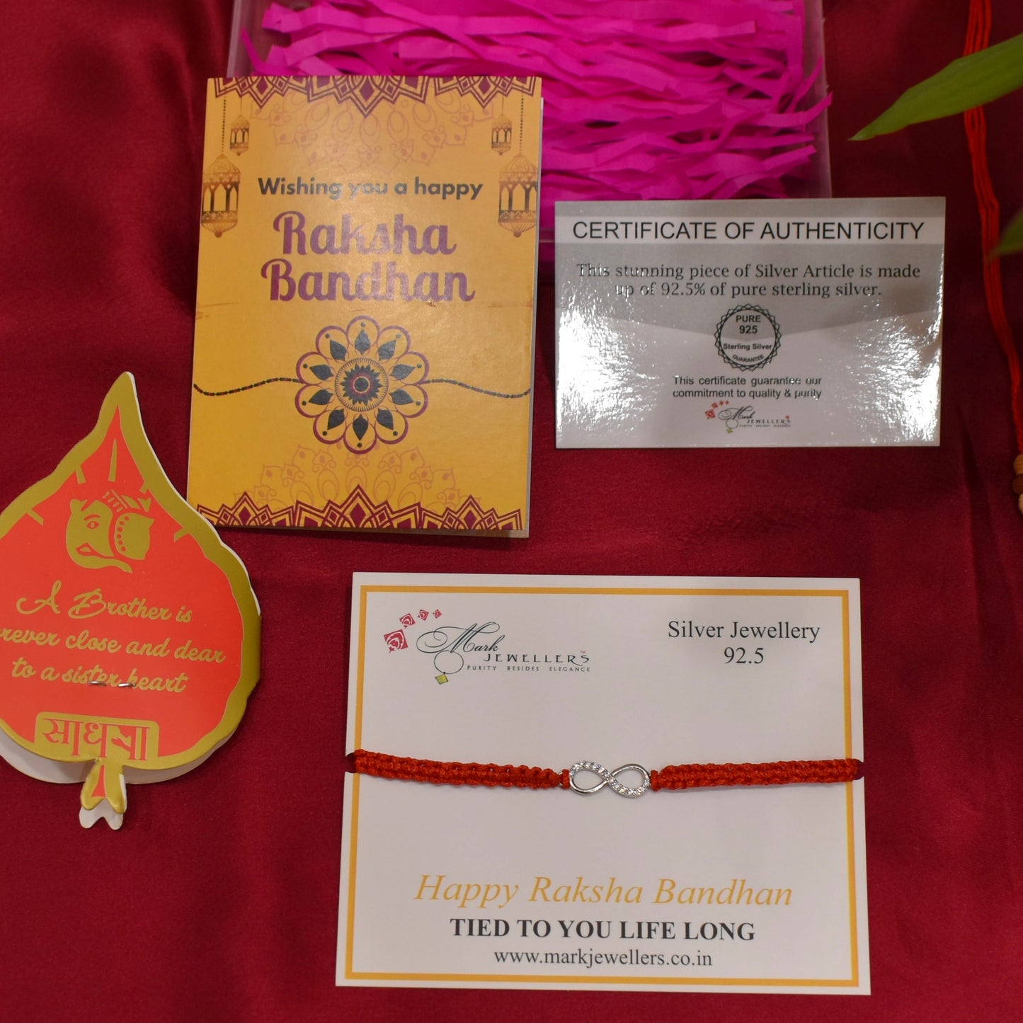 925 Silver Infinity Rakhi
