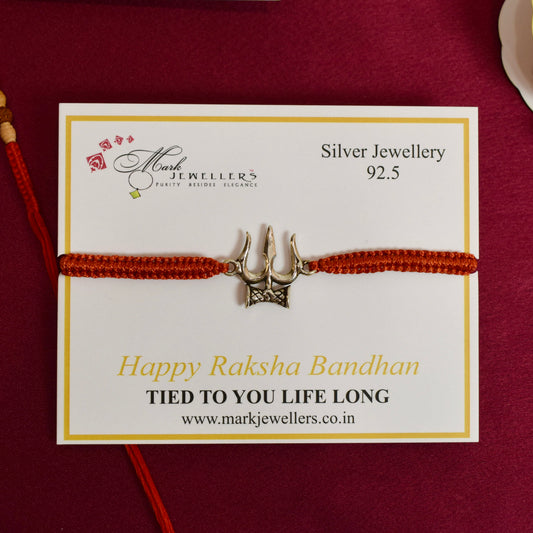 925 Silver Trishul Rakhi