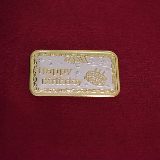 999 Silver Hallmarked Happy Birthday Coin - 10gms