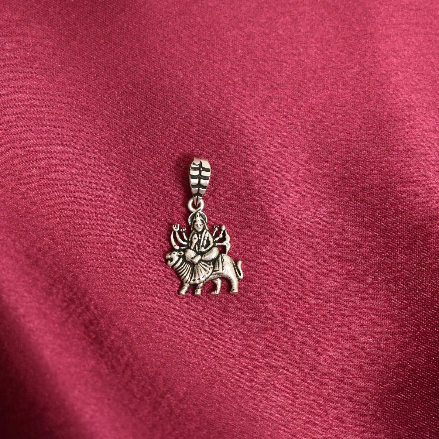 925 Silver Ma Durga Pendant