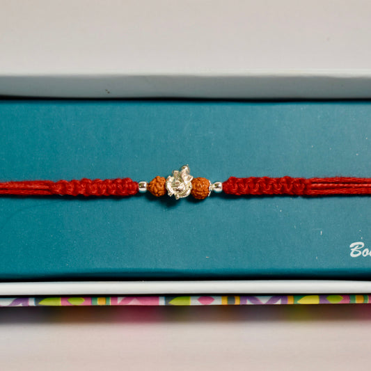 Ganesha Rakhi with Rudraksha