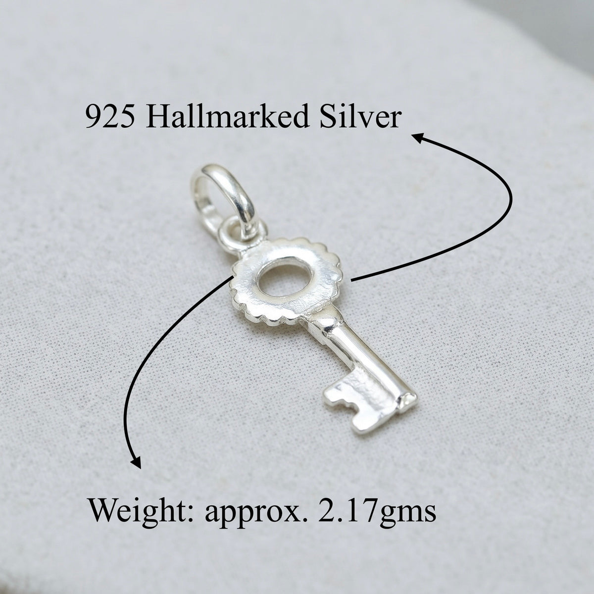 925 Hallmarked Silver Kuber Kunji (Key to Wealth)