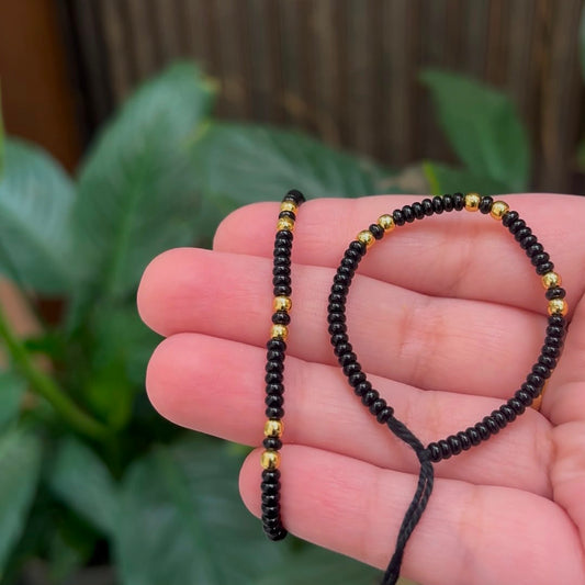 Black and Gold Nazariya Baby Bracelets(Design 2)