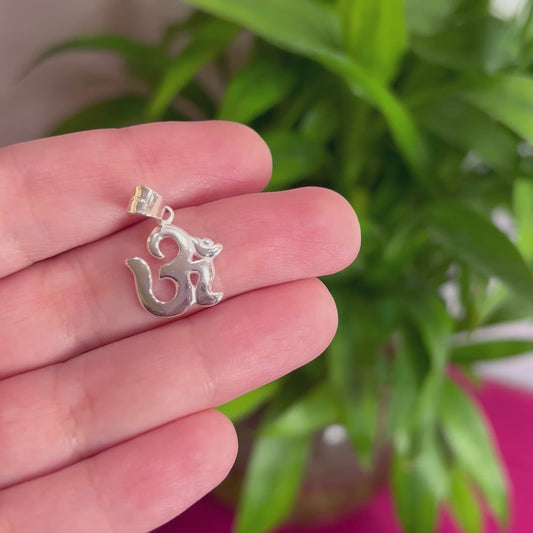 925 Silver OM Pendant