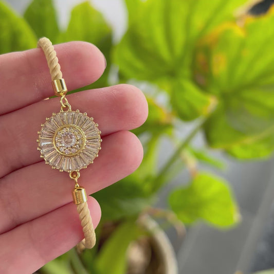 Stylish Zercon Rakhi Bracelet (Design 1)