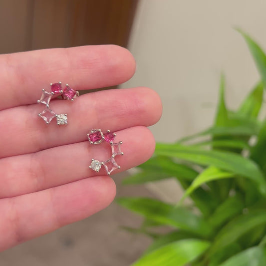 925 Silver Minimal Gradient Earrings
